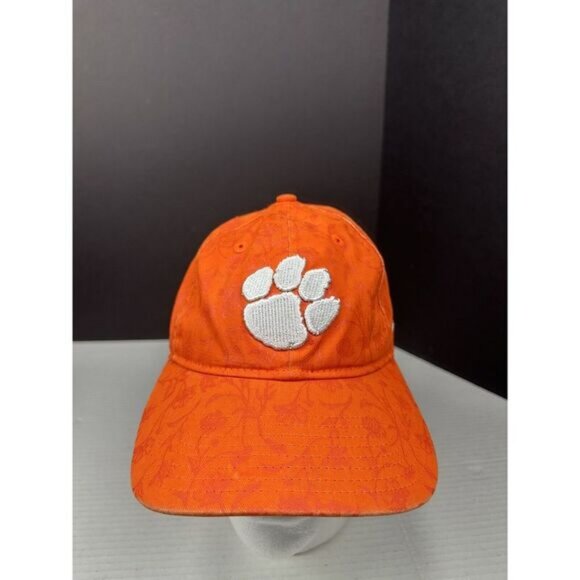 Clemson Tigers Women's New Era Paw Print 9TWENTY Relaxed-Fit Floral‎ Print - Picture 2 of 6